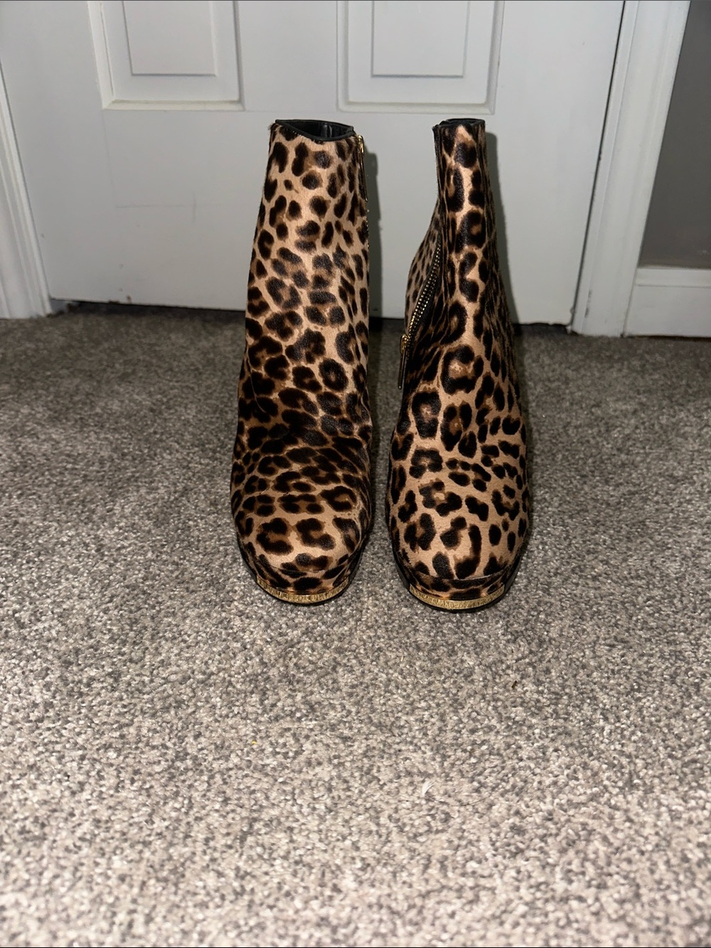 Michael Kors Leopard Print Platform Ankle Boots - Women Size 41